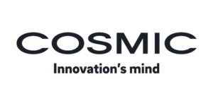 Logotipo de Cosmic, proveedor de accesorios y muebles de baño de Grupo AJF