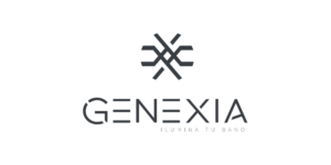 Logotipo de Genexia, proveedor de muebles de baño de Grupo AJF