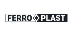 Logotipo de Ferroplast, proveedor de tubería y accesorios de PVC de Grupo AJF